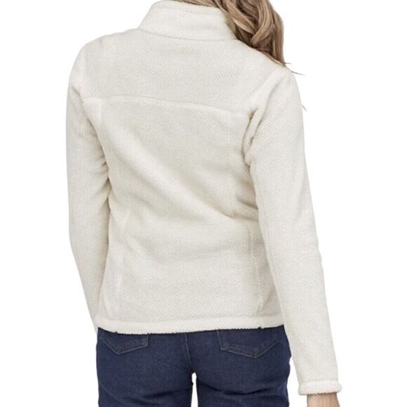 Patagonia RE-TOOL White Cream Quarter Snap Fleece Polartec Performance Pullover - Picture 3 of 16